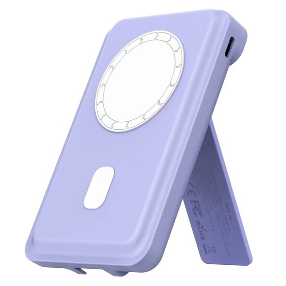 iWALK Magnetic Power Bank Adjustable Stand Purple Powerstand iPhone Prop NIB - Picture 2 of 9